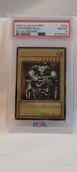Yugioh Summoned Skull MRD-003 Metal Raiders Unlimited PSA 8 - Image 1