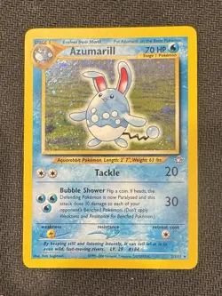 Pokemon TCG Azumarill #2/111 Neo Genesis Holo NM Condition - Image 1