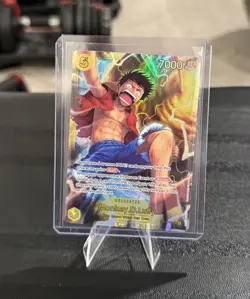 One Piece TCG Monkey.D.Luffy OP15-119 SEC Near Mint In Hand - Image 2