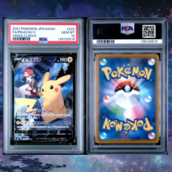 2021 POKEMON JPN SWORD & SHIELD VMAX CLIMAX #222 FULL ART/PIKACHU V PSA 10 - Image 2