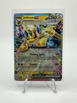 Pokemon TCG Jolteon EX Prismatic Evolutions Holo Double Rare Card 030/131 (A) - Image 1