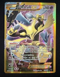 Alakazam EX 125/124 Secret Rare Fates Collide LP Pokemon Card - Image 1