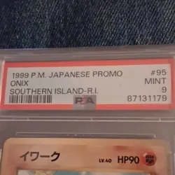Pokemon 1999 Onix Southern Island Japanese Promo PSA 9 #95 Regular Card - Image 4