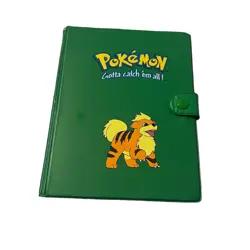 Pokemon Trading Card Game Collectible Binder - Growlithe, Green - Vintage Rare - Image 2