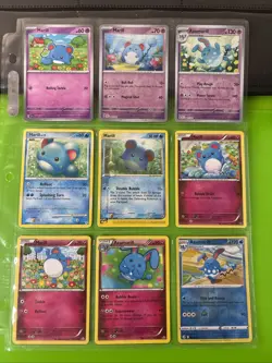 Pokemon Binder Collection Marill Azumarill Cards EX Diamond Pearl Era XY Scarlet - Image 1