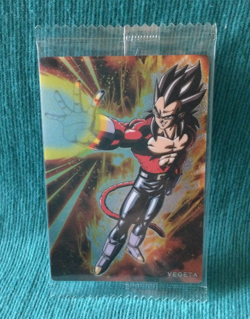 【Sealed】Vegeta 12 R Holo JP Dragon Ball Itajaga Card Wafer Bandai - Image 1