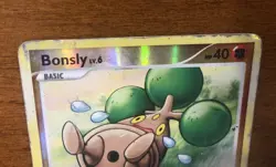 Pokemon TCG Bonsly Card 71/130 Diamond & Pearl Reverse Holo - Image 5