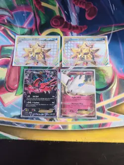LOT OF 4 - XY Era EX and BREAK Holo Foil Pokemon Cards LP-DM - Image 1