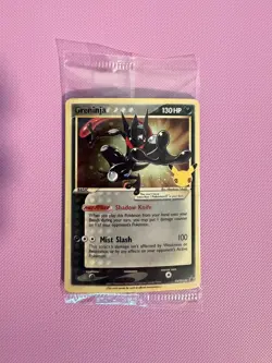 Pokemon TCG Greninja Gold Star SWSH144 - Celebrations Black Star Promo - Sealed - Image 1