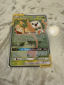 Rowlet & Alolan Exeggutor GX 1/236 Sun and Moon Unified Minds Tag Team NM - Image 3