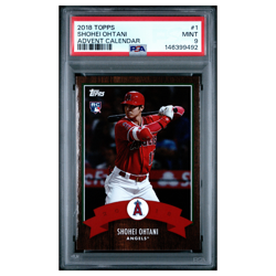 SHOHEI OHTANI #1 psa 9 2018 Topps advent calendar Baseball Card MLB - Image 1