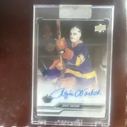 Upper Deck 2023-24 Clear Cut Rogie Vachon Legends Auto Card #CC-RV Kings - Image 1