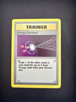 Energy Retrieval 81/102 | Base Set | Non Holo Pokemon Card LP | Read Description - Image 1