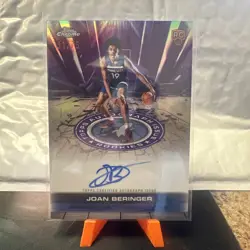 2025-26 Topps Chrome Joan Beringer RC (ON CARD AUTO) Purple Refractor /75 - Image 1