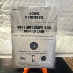2025-26 Topps Chrome Joan Beringer RC (ON CARD AUTO) Purple Refractor /75 - Image 2
