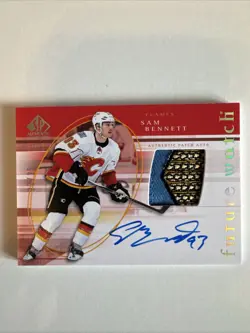 2015-16 Upper Deck SP Authentic Sam Bennett Future Watch Rookie Auto Patch /25 - Image 1