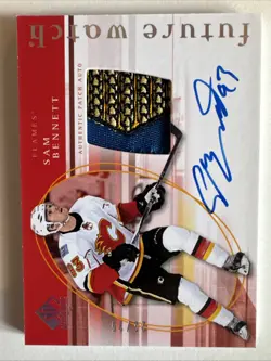 2015-16 Upper Deck SP Authentic Sam Bennett Future Watch Rookie Auto Patch /25 - Image 2