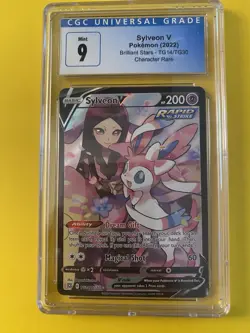 Sylveon V TG14/TG30 Swsh09: Brilliant Stars Trainer Gallery Holo CGC 9 - Image 1