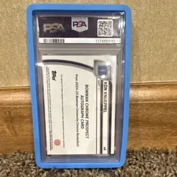 Topps Bowman Chrome Kon Knueppel #48 B&W Stealth Refractor Auto /48 PSA 10 - Image 2