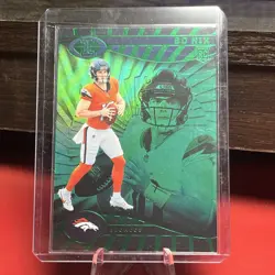 2024 Panini Illusions Bo Nix Green Emerald Rookie #22 Denver Broncos RC - Image 1