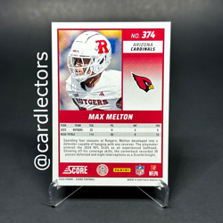 2024 Panini Score MAX MELTON 374 RC Alien Extraterrestrial Case Hit SP CARDINALS - Image 2