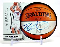 2014-15 Panini Preferred Die-Cut Auto #'d /20 Blake Griffin LA Clippers No. 53 - Image 1