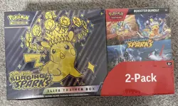 Pokemon TCG: Surging Sparks ETB Elite Trainer Box + Booster Bundle Costco Set - Image 1