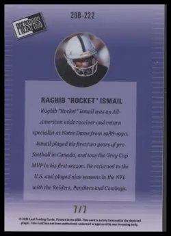2024 Leaf Collective - 2000 Press Pass Shimmer Green #20B-222 Raghib Ismail #/7 - Image 2