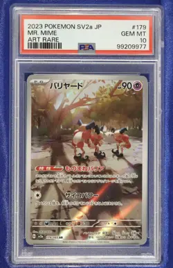 Mr. Mime 179 PSA 10 GEM MT Pokemon Japanese 151 SV2a 2023 - US Seller - Image 1