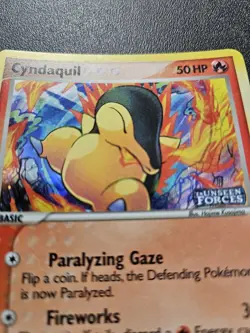 Pokemon EX Unseen Forces Cyndaquil Stamped Reverse Holo 54/115 NEAR MINT - Image 2