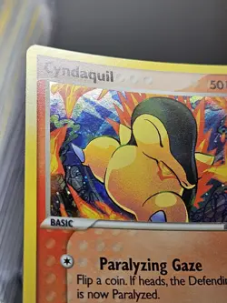 Pokemon EX Unseen Forces Cyndaquil Stamped Reverse Holo 54/115 NEAR MINT - Image 3