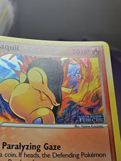 Pokemon EX Unseen Forces Cyndaquil Stamped Reverse Holo 54/115 NEAR MINT - Image 4