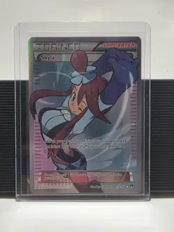 Pokemon TCG Skyla Full Art Holo Ultra Rare Trainer Breakpoint 122/122 EN - Image 1