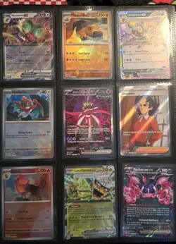 Pokemon Folder Of RARE, SI, FULL ART Pokemon Cards - Image 1