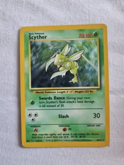 Scyther 10/64 - ERROR PRINT -Jungle Set - Pokemon TCG - Image 1