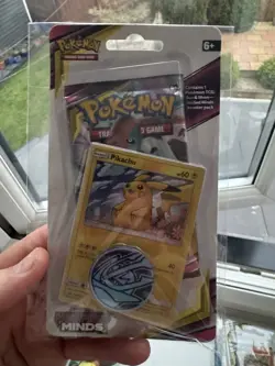 Pokemon Sun & Moon Unified Minds Checklane Blister w/ Pikachu Promo Sealed - Image 1