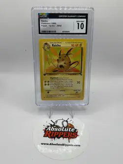 Pokemon Raichu Fossil (1999) 1st Edition 29/62 CGC GEM MINT 10 - Image 1