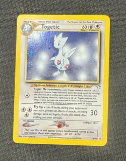 Pokemon TCG Togetic #16/111 Neo Genesis Holo LP Condition - Image 1