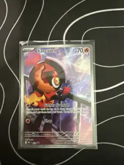 Charcadet 022 Black Star Promo Full Art IR Phantasmal Flames ETB Pokemon TCG NM - Image 1