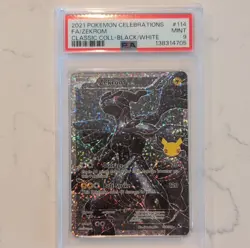 Pokemon Zekrom 114/114 Celebrations Classic Collection Holo Full Art PSA 9 2021 - Image 1