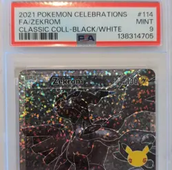 Pokemon Zekrom 114/114 Celebrations Classic Collection Holo Full Art PSA 9 2021 - Image 3