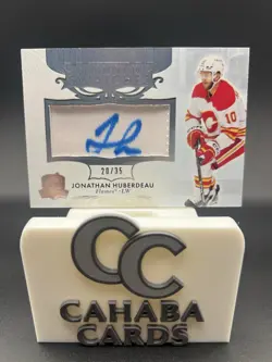 2023-24 Upper Deck The Cup GAME-USED Jonathan Huberdeau /35 Patch Auto Swatch - Image 1
