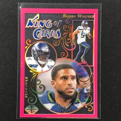 2023 Illusions Football Bobby Wagner King Of Cards Pink 299/399 #2 - Image 1