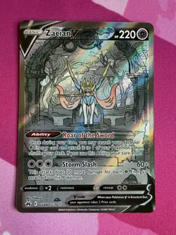 Zacian V GG48/GG70 Crown Zenith: Galarian Gallery Holo Card Pokemon TCG NM - Image 3