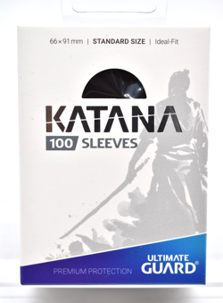 Ultimate Guard Katana - Black - Standard Size Card Sleeves 100 pk - Image 1