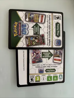 Unused Pokemon TCG Live 2022 World Championships Items Code Codes Card FAST C - Image 1