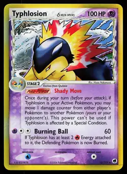 Typhlosion 12/101 Holo Rare Dragon Frontiers Pokemon Card - Image 1