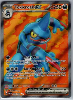 Toxicroak ex 232/198 SV01: Scarlet & Violet Base Set - Pokemon Card - NM - Image 1