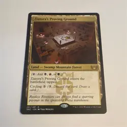 Wizards Ziatora's Proving Ground Land Rare Regular SNC #261 Magic 2022 - Image 1