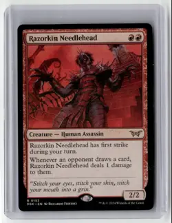 2024 MTG - Duskmourn: House of Horror - Razorkin Needlehead Rare Regular - Image 1